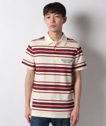 TOMMY HILFIGER/ボーダーハニカムモノタイプポロシャツ/506165175