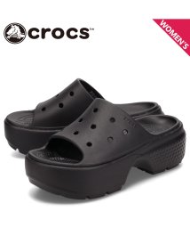 crocs/クロックス crocs サンダル スライドサンダル ストンプ レディース 厚底 STOMP SLIDE ブラック 黒 209346－001/506198312