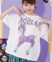 ScoLar/Re:ロゴ花メルヘンバンビTシャツ/506202523