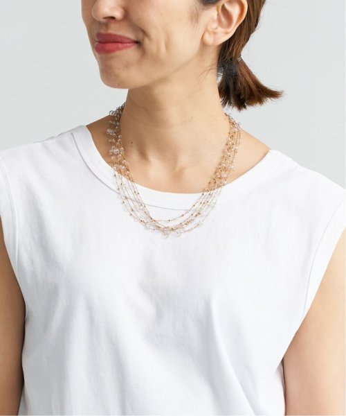 IENA(イエナ)/SITA NEVADO/シタ ネバド Crystal Chains Long necklace ネックレス/ゴールド