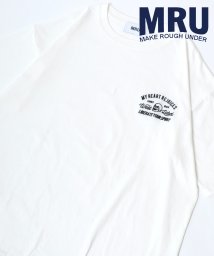 marukawa shonan(marukawa shonan)/【MRU/エムアールユー】コットン100％ ビリヤード ボウリング ルードロゴ刺繍 半袖Tシャツ/メンズ 半袖 トップス カジュアル Tシャツ 綿100 /柄B