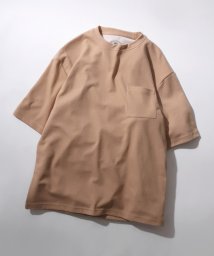SITRY(SITRY)/【SITRY】接触冷感 UVカット デオドラント オーバーサイズ 半袖Tシャツ メンズ レディース 機能素材 Tシャツ/ベージュ