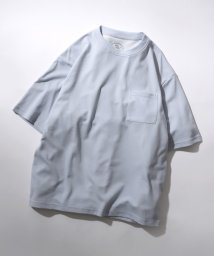 SITRY(SITRY)/【SITRY】接触冷感 UVカット デオドラント オーバーサイズ 半袖Tシャツ メンズ レディース 機能素材 Tシャツ/サックス
