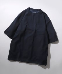 SITRY(SITRY)/【SITRY】接触冷感 UVカット デオドラント オーバーサイズ 半袖Tシャツ メンズ レディース 機能素材 Tシャツ/ネイビー