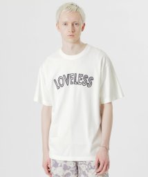 LOVELESS　MENS/ドローイングフラワープリントロゴTシャツ/506041562
