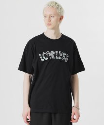 LOVELESS　MENS/ドローイングフラワープリントロゴTシャツ/506041562
