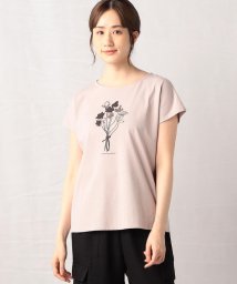  Comme ca Mature/花束プリントTシャツ/506081659