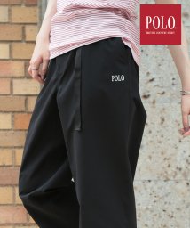 POLO BCS(ポロ　ビーシーエス)/【POLO BCS / ポロビーシーエス】POLO BCS/wide pants full length フルレングス パンツ ワイドパンツ ロゴ/ブラック 