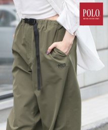 POLO BCS(ポロ　ビーシーエス)/【POLO BCS / ポロビーシーエス】POLO BCS/wide pants full length フルレングス パンツ ワイドパンツ ロゴ/オリーブ