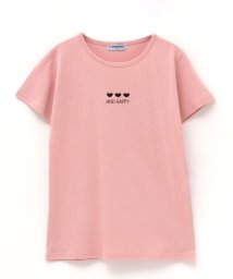 MAC HOUSE(kid's)(マックハウス（キッズ）)/T－GRAPHICS ティーグラフィックス ワンポイントTシャツ MAG24142/ピンク