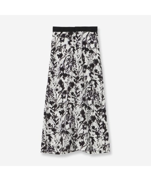 シルエットフラワーワイドパンツ 