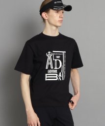 adabat(アダバット)/ロゴデザイン組み合わせ 半袖Tシャツ/ブラック（019）