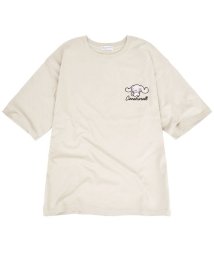 Sanrio characters/シナモロール Tシャツ 半袖  オーバーサイズ プリント 刺繍 サンリオ キャラクターズ/506210588