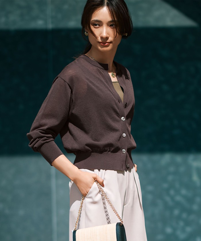 洗える】ライトシアーニット カーディガン(506211130)｜阪急百貨店公式