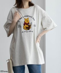 MAC HOUSE(women)(マックハウス（レディース）)/Disney / サガラ刺繍Tシャツ 4283－5522/オートミール