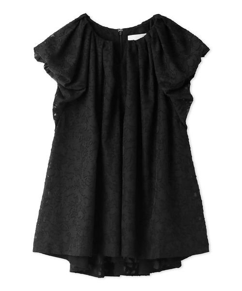 バルーンスリーブチュニックブラウス 予めご了承ください