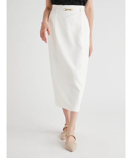 細ベルト付きタイトスカート 予めご了承ください