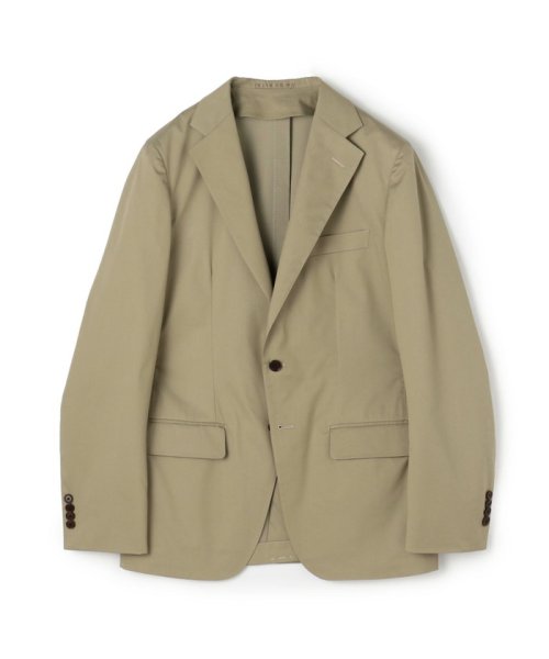 コットンポリウレタンハイカウント シングルブレステッド2Bジャケット 