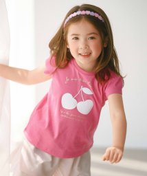 anyFAM（KIDS）(エニファム（キッズ）)/【水で色が変わる】接触冷感 しろくま ミラクルプリント Tシャツ/ピンク