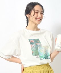 SHOO・LA・RUE(シューラルー)/【洗える/プチプラ/綿100％】グラフィック半袖ゆるTシャツ/ホワイト（801）