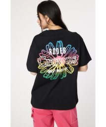 RODEO CROWNS WIDE BOWL(ロデオクラウンズワイドボウル)/SUMMER FLOWER Tシャツ/BLK