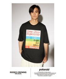 RODEO CROWNS WIDE BOWL(ロデオクラウンズワイドボウル)/Polaroid ボックスロゴTシャツ/BLK