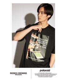 RODEO CROWNS WIDE BOWL(ロデオクラウンズワイドボウル)/Polaroid フォトTシャツ/BLK