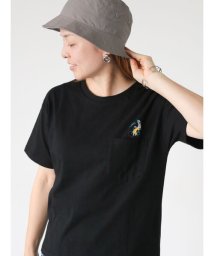 Lugnoncure(ルノンキュール)/女の子刺繍Tシャツ/ブラック