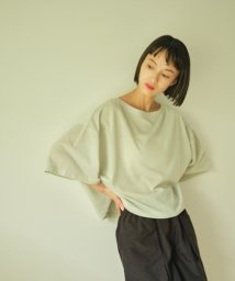PAL OUTLET(パル　アウトレット)/【earthy_】シアークロップドトップス/グリーン