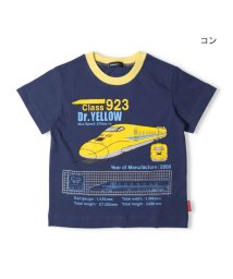 moujonjon(ムージョンジョン)/【子供服】 moujonjon (ムージョンジョン) JR新幹線電車半袖Tシャツ 100cm～130cm F32820/ネイビー