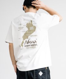 Rocky Monroe(ロッキーモンロー)/NANGA ナンガ プリントT 半袖 コラボ メンズ レディース Tシャツ カットソー オーバーサイズ ビッグシルエット リラックス ゆったり バックプリント /オフホワイト