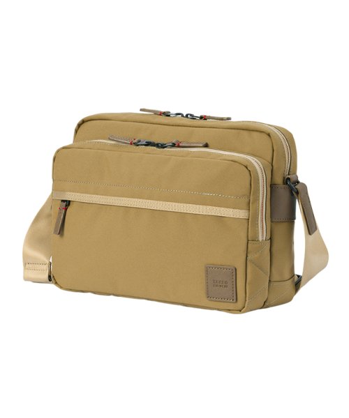 タケオキクチ ショルダーバッグ メンズ 斜めがけバッグ 撥水 防水 軽量 B5 TAKEO KIKUCHI 739112 トゥルーロックファブリック TAKEO ｜正面 ｜背面