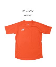 new balance(ニューバランス)/ニューバランス new balance キッズ JJTF0487 ゲームシャツ/オレンジ