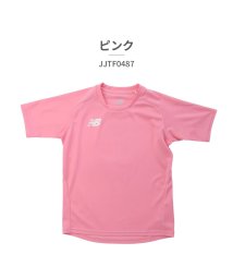 new balance(ニューバランス)/ニューバランス new balance キッズ JJTF0487 ゲームシャツ/ピンク