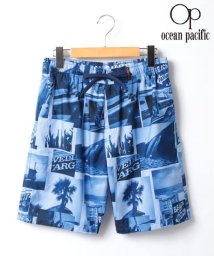 MARUKAWA(マルカワ)/【Ocean Pacific】オーシャンパシフィック フォトブロック サーフトランクス 水着 海パン 海水パンツ メンズ プール レジャー /ブルー