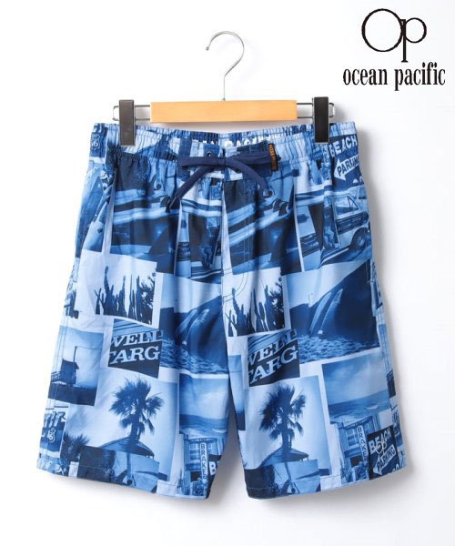 【Ocean Pacific】オーシャンパシフィック フォトブロック サーフトランクス 水着 海パン 海水パンツ メンズ プール レジャー