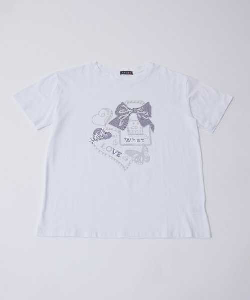 JAYRO(ジャイロ)/パルファムハートデザインTシャツ/シロ