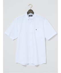 GRAND-BACK(グランバック)/【大きいサイズ】ポロ/POLO 綿混オックス ボタンダウン半袖シャツ/ホワイト
