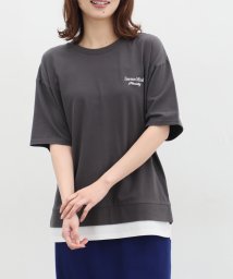 GLACIER/裾レイヤード風トップス トップス Tシャツ レディース 綿100％ UVカット /506224739