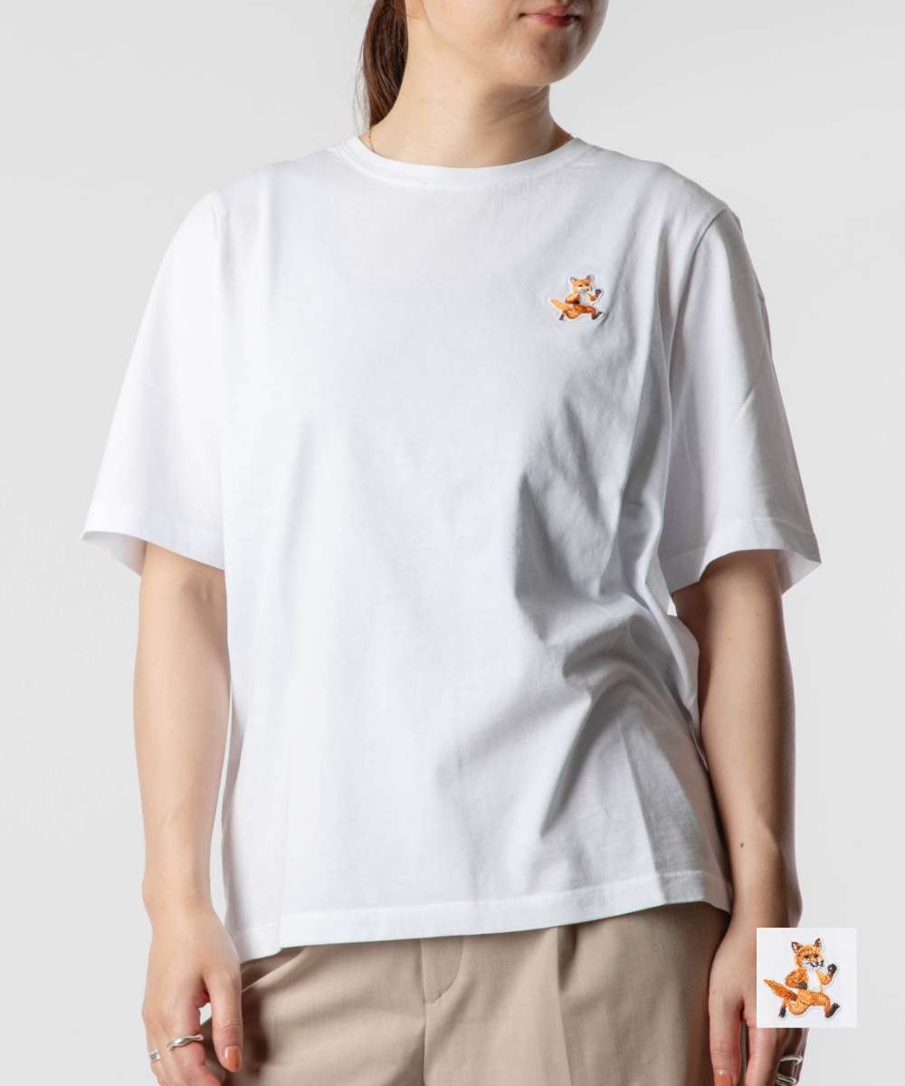 メゾンキツネ MAISON KITSUNE MW00119KJ0008 Tシャツ SPEEDY FOX PATCH 