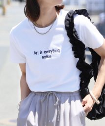 reca(レカ)/刺繍ロゴコンパクトTシャツ(R24133－v)/ホワイト