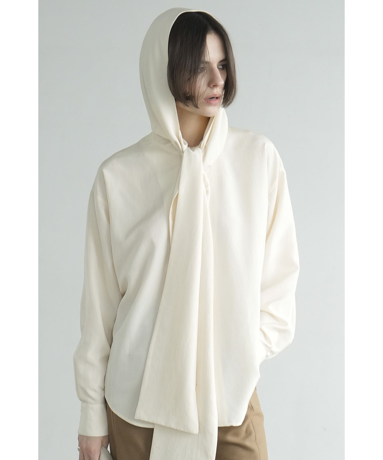BOW TIE HOODIE SHIRT(506227448) | クラネ(CLANE) - MAGASEEK