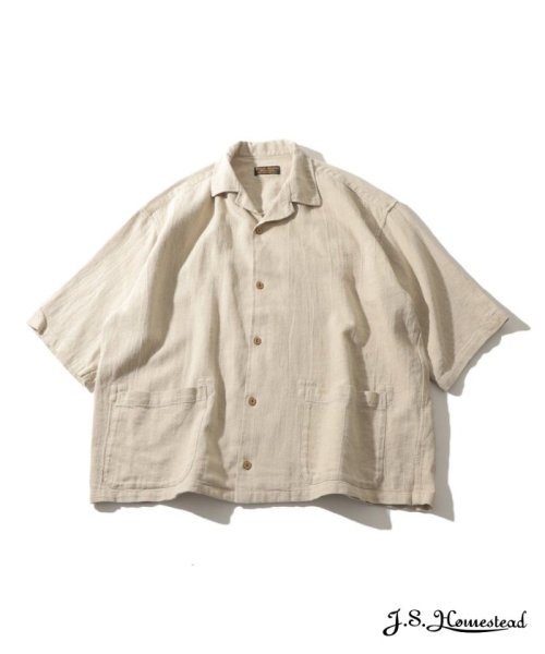 【J.S.Homestead】L/C KERSEY RELAX OPEN SHIRT 人気・おすすめ｜安定人気・収納便利におすすめ 期間限定割引 配送追跡可 国内発送・メーカー保証対応