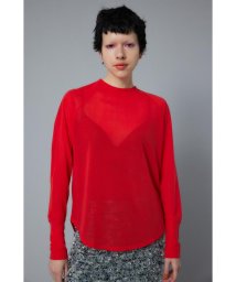 HeRIN.CYE(ヘリンドットサイ)/Sheer loose long T－shirt/RED