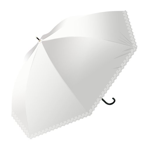 BACKYARD FAMILY(バックヤードファミリー)/晴雨兼用日傘 58cm ブラックコーティング/ホワイト