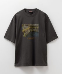 MAC HOUSE(men)(マックハウス（メンズ）)/CHUCKY 加工Tシャツ 4277－8846/スミクロA