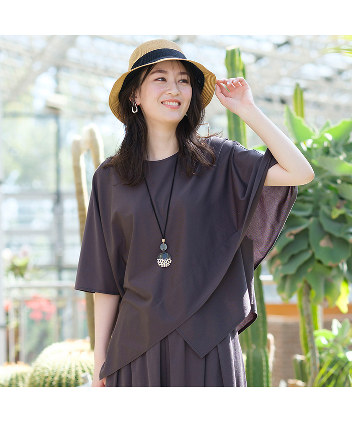 アシンメトリー・裾三角トップス(506240805)｜阪急百貨店公式