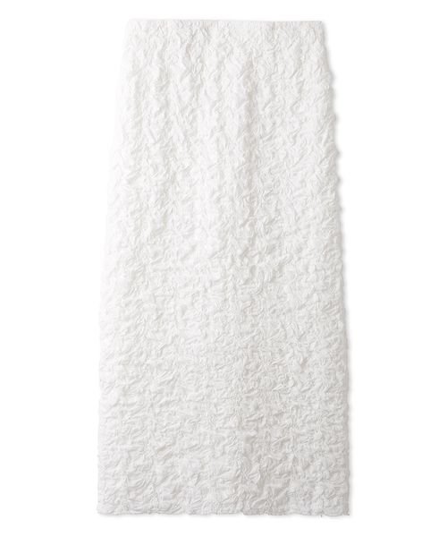 シャーリングファブリックストレートスカート 予めご了承ください