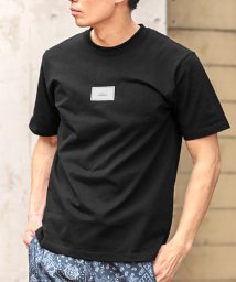 LUXSTYLE(ラグスタイル)/TRAP/U(トラップユー)ボックスロゴ半袖Tシャツ/Tシャツ 半袖 メンズ レディース ボックスロゴ プリント ワンポイント/ブラック