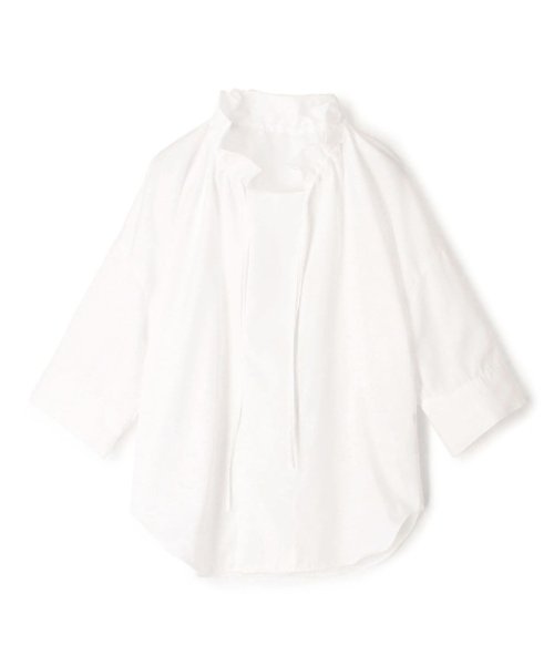 コットンブロード ギャザーブラウス 